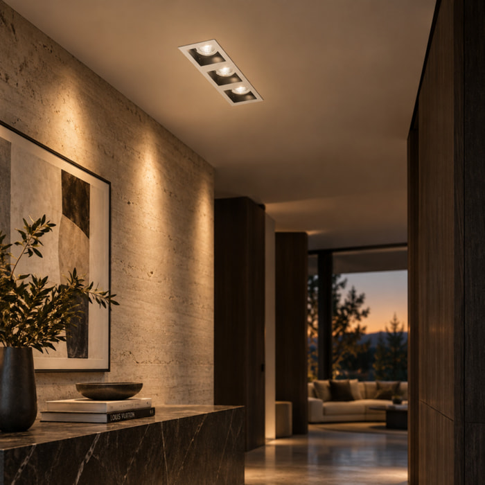 Lampada cardan da parete o soffitto 3 x 40 W