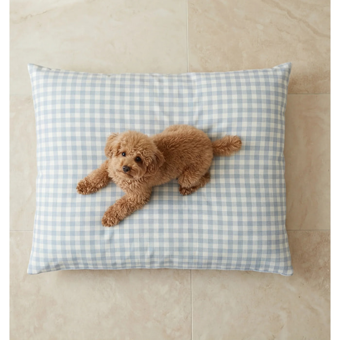 Lit pour animaux déhoussable et antitaches Calafat Bleu Clair