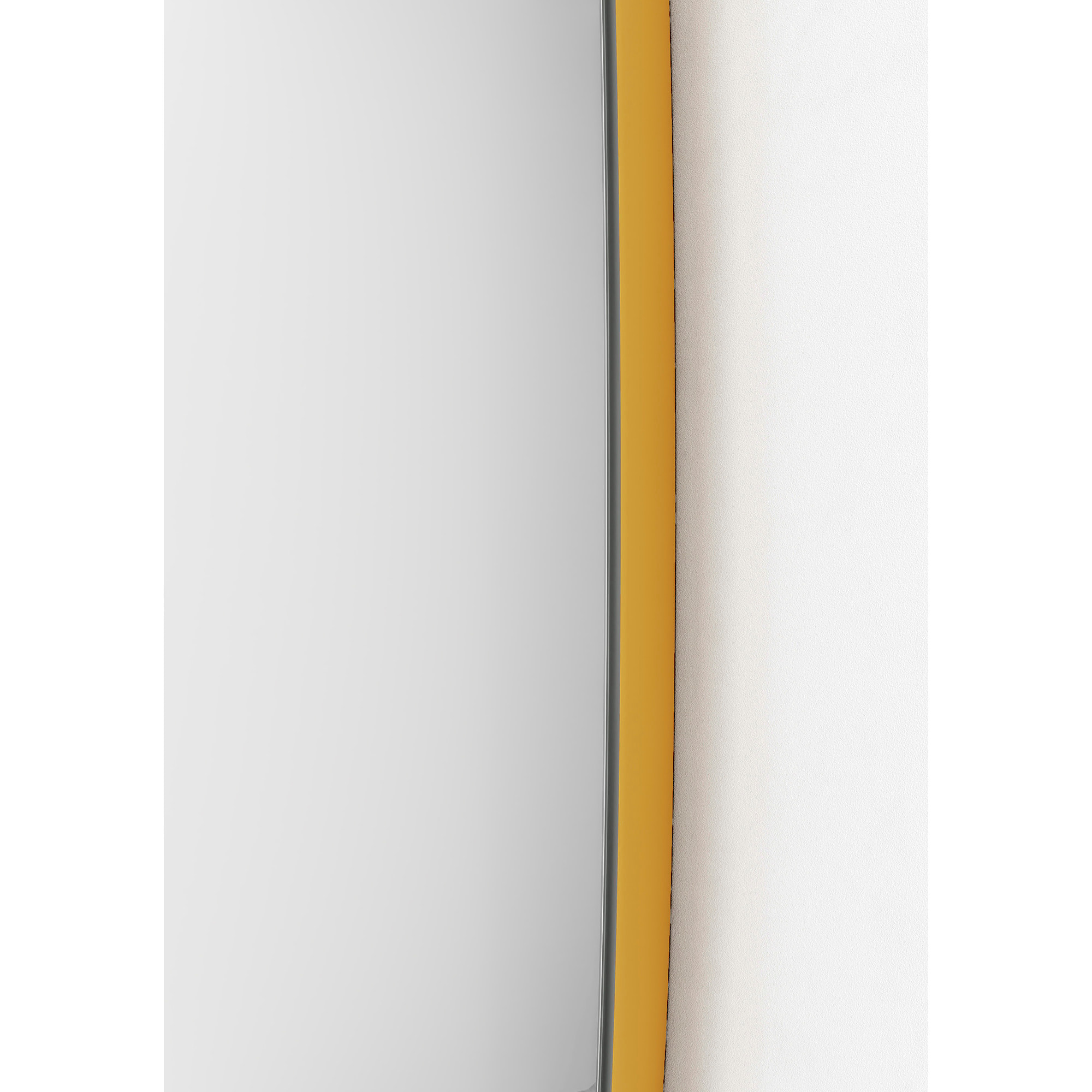 Espejo irregular Singular aglomerado mostaza 60x47x2 cm