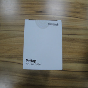 Botella con Depósito de Agua y Comida para Mascotas 2 en 1 Pettap InnovaGoods