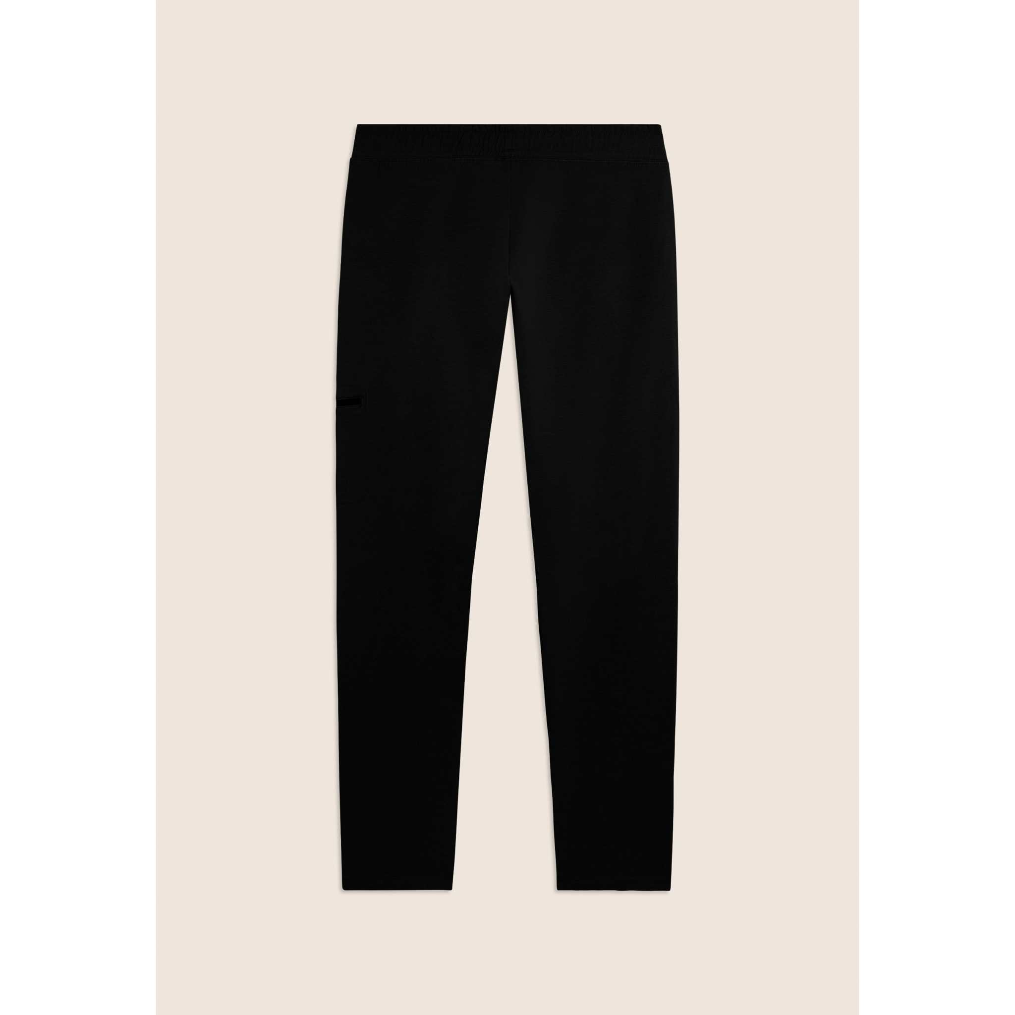 Pantaloni sportivi gamba dritta con tasca laterale e logo