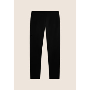 Pantaloni sportivi gamba dritta con tasca laterale e logo