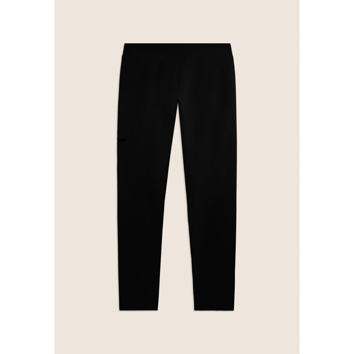 Pantaloni sportivi gamba dritta con tasca laterale e logo