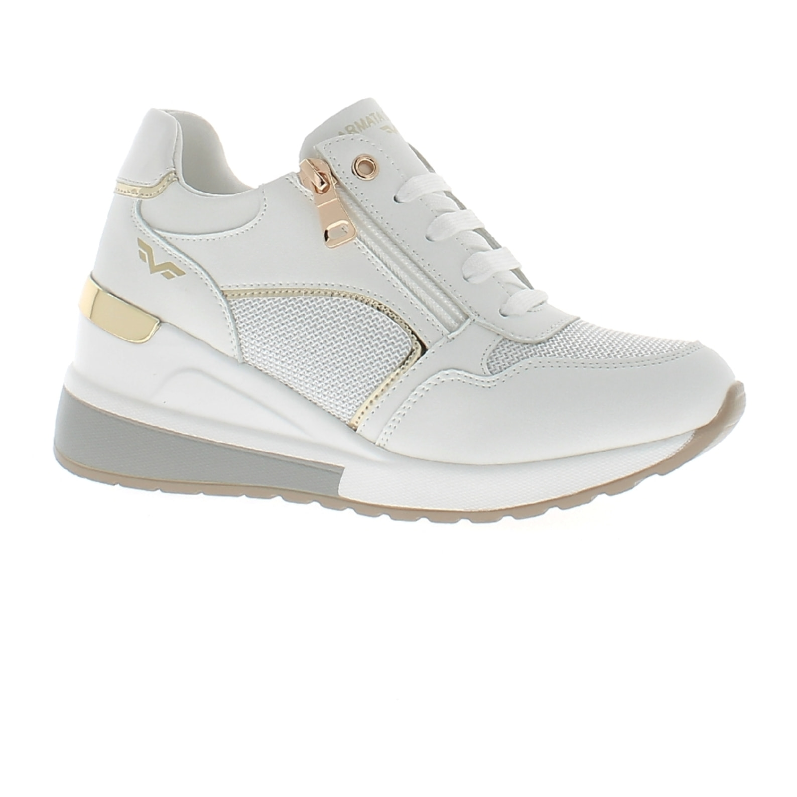 Armata di Mare Scarpe Donna Sneakers Casual con Zip Laterale AMD SS41H18 White