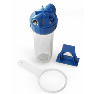 Bol transparent avec raccord en laiton 3/4" pour filtres universels 10" (SATHF34)