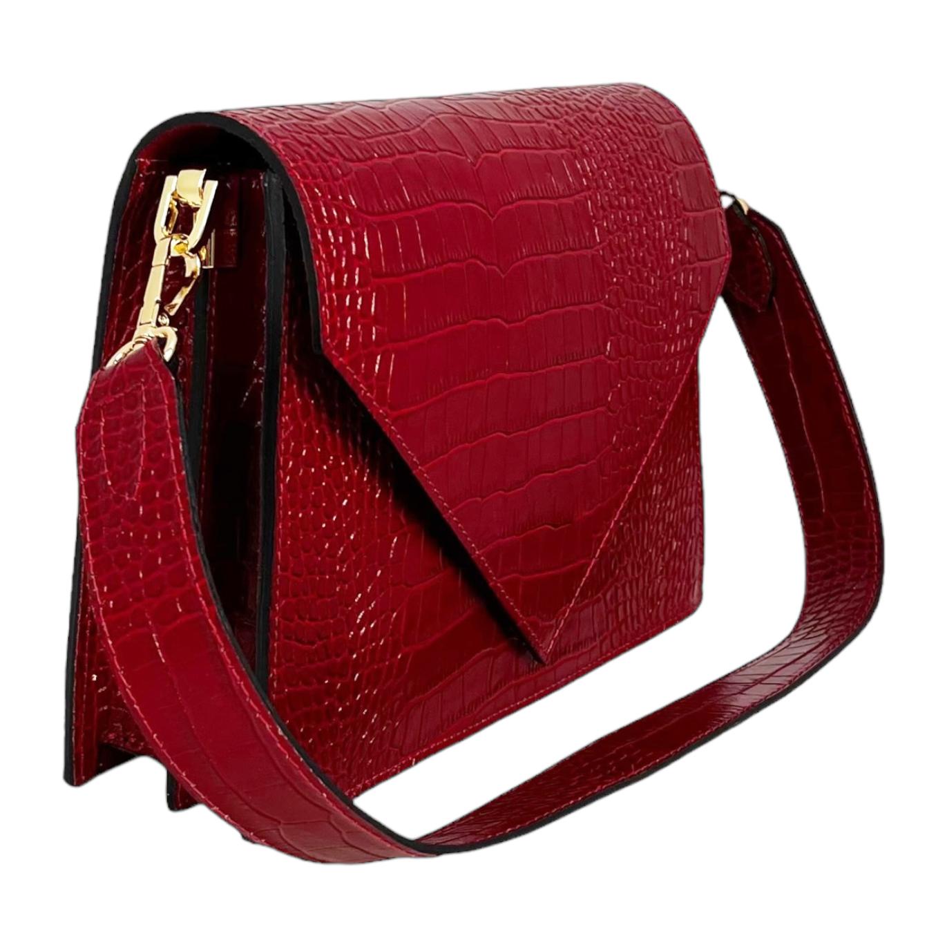 Bolso de hombro Cheval Firenze Penelope Rojo Oscuro