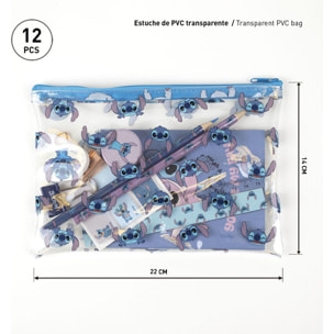 Set Papelería Escolar Stitch Blue