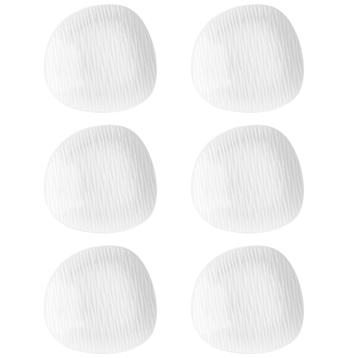 Set 6 piatti fondi Ylang in porcellana