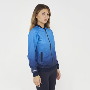 Giacca sportiva da running donna BLAS azzurra