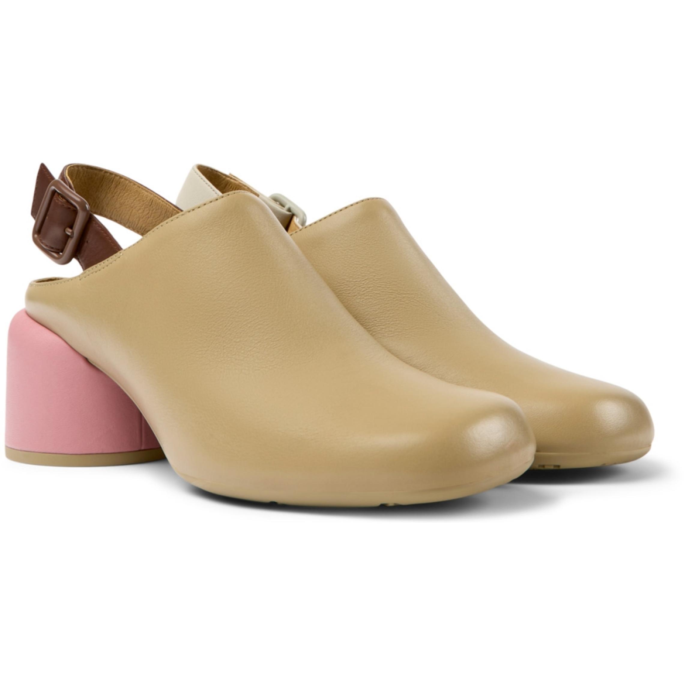 CAMPER Niki Twins - Zapato de tacon Beige Mujer