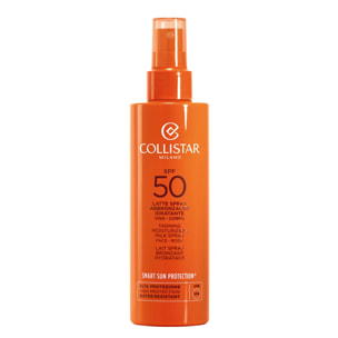 Solaire - Lait Spray Bronzant Hydratant SPF 50 Visage et corps 200 ml