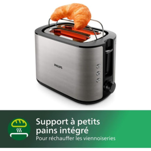 Grille-pain PHILIPS HD2650/90 Toaster Métal, 2 fentes, 950W