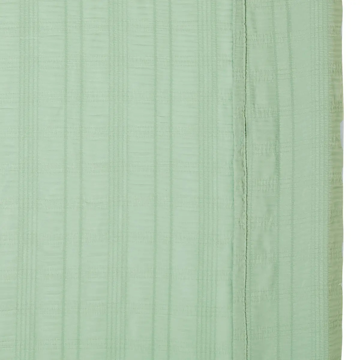 Voilage Noa motif rayures plissées140x240cm vert céladon