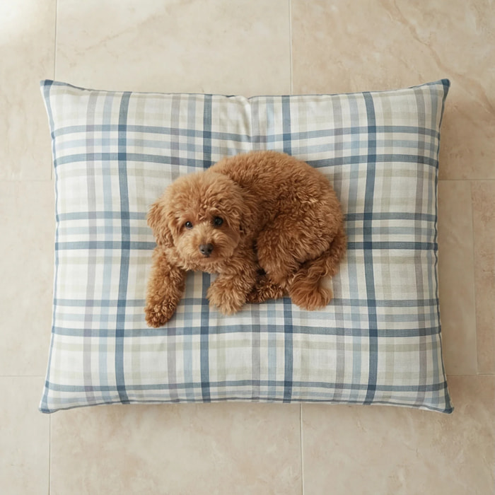 Lit pour animaux déhoussable et antitaches Gia Bleu