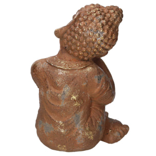 Buddha in resina bronzo cm25,4x25,2h34,6