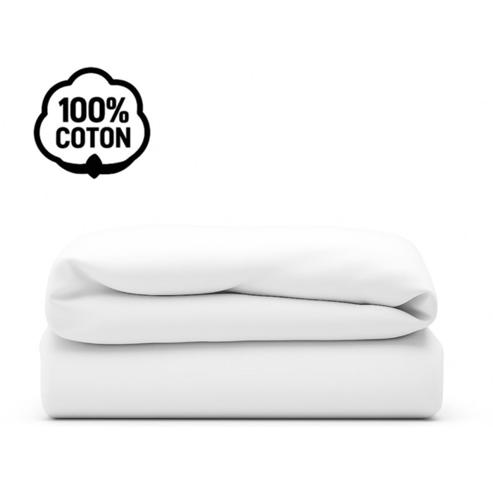 Housse de couette 100% coton | Blanc | Douces, respirantes, naturelles