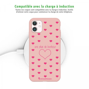 Coque iPhone 11 Silicone Liquide Douce rose pâle Pluie de Bonheur Rose La Coque Francaise.