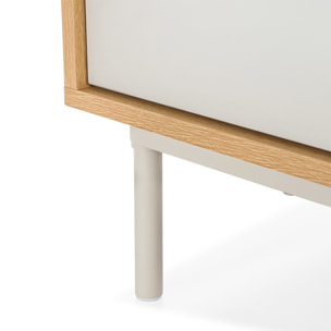 Mueble Tv Cuzco 2 puertas color Roble/Gris