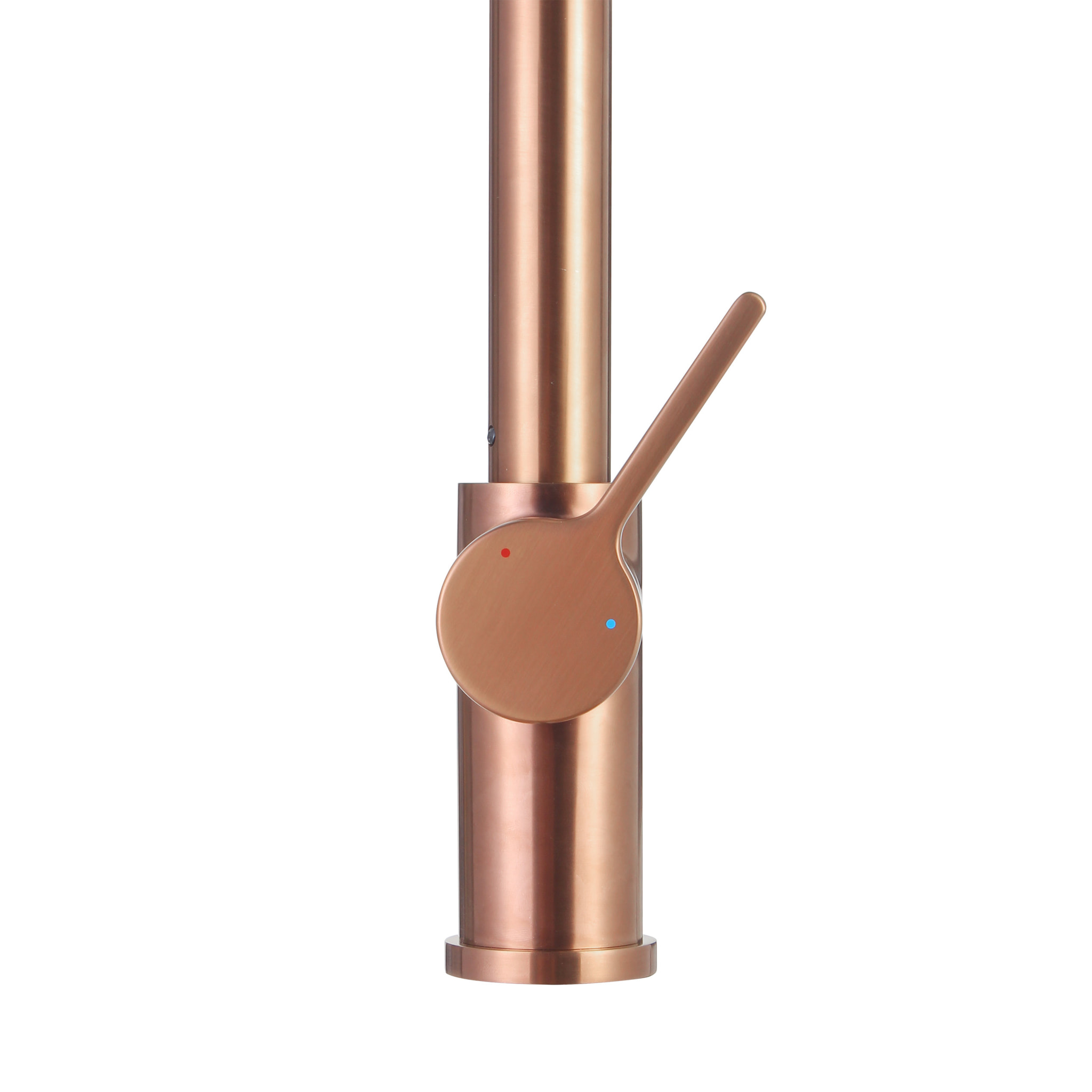 Timeless mitigeur d'évier à levier en acier inoxydable avec douchette extractible, monotrou, or rose brossé TML (TMLKF285BCP)