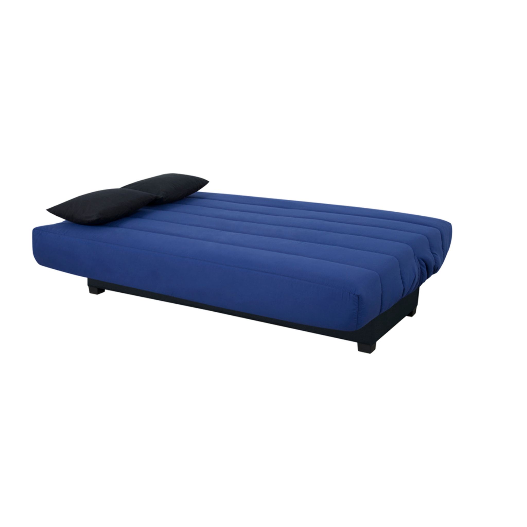 Canapé convertible Cecilia, matelas Simmons ressorts, 130 x 190 cm, marine
