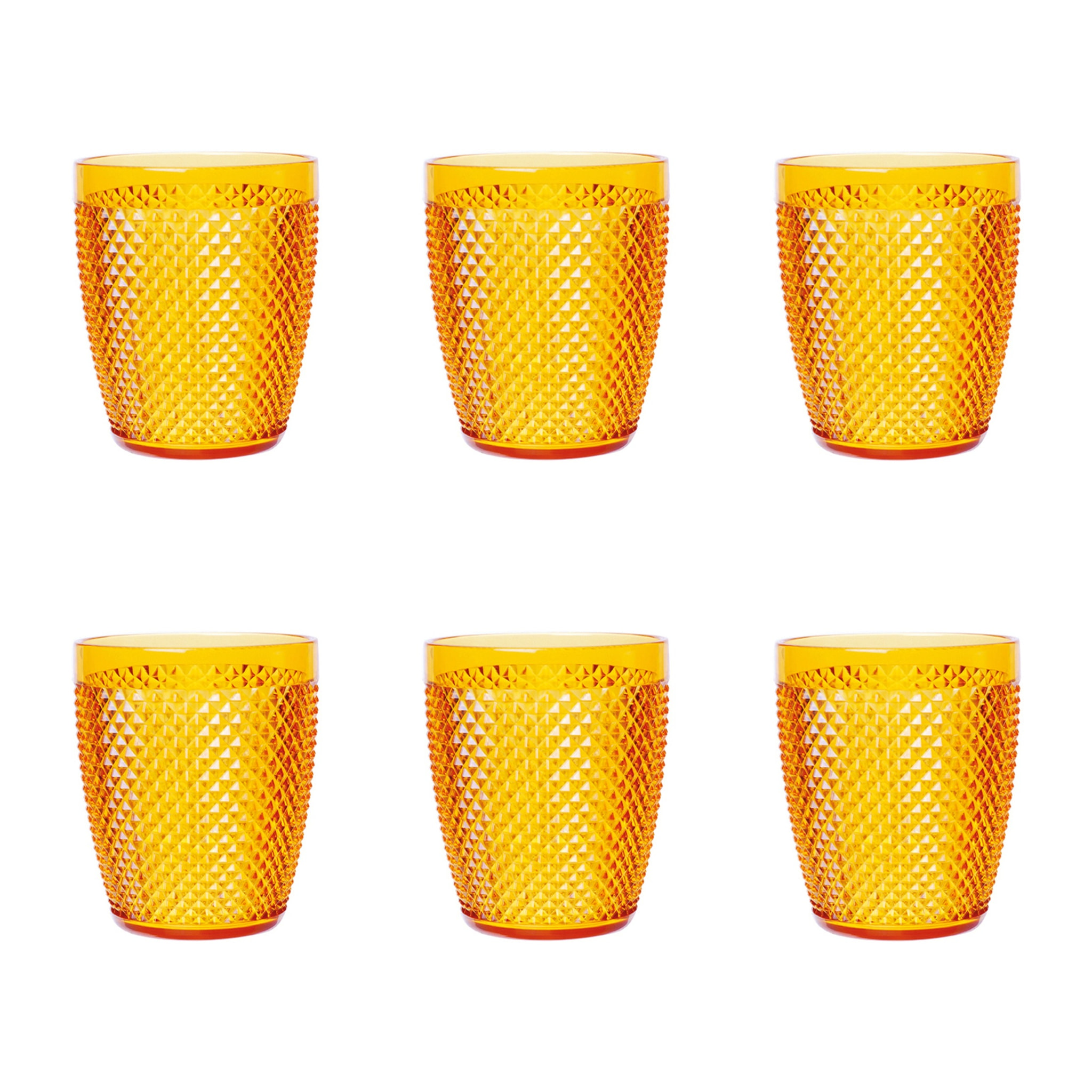 Set de 6 verres Excelsa – Diamond, Plastique Jaune 40 cl