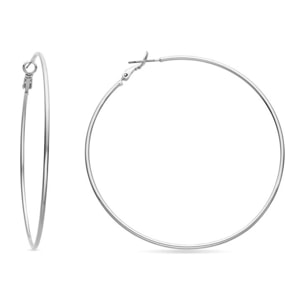 Pendientes Lux by Lux acabadoss en rodio