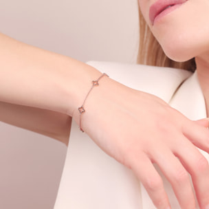 Collana con Ciondoli a Quadrifoglio Traforati