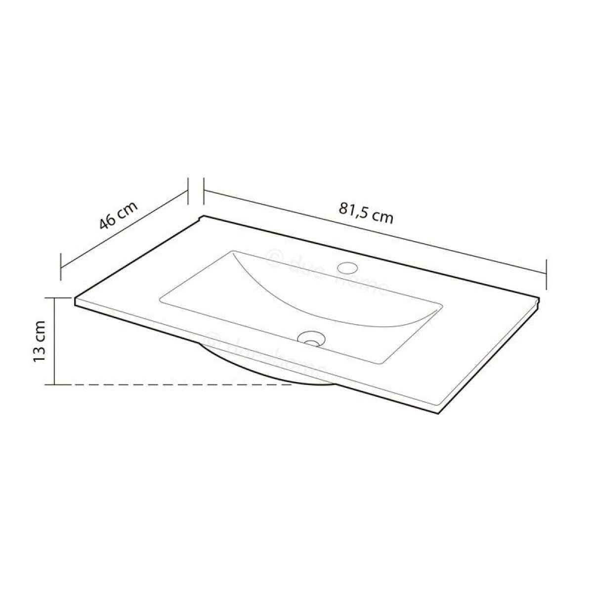 Lavabo PMMA Blanco