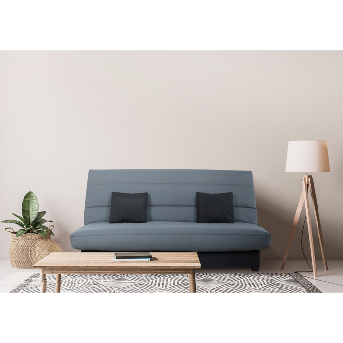 Banquette Clic clac SALMA 130 x 190, pearl gris