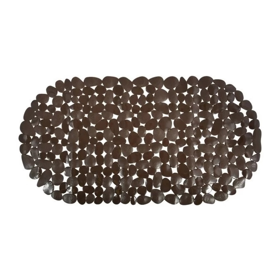 Tapis Fond de baignoire PVC GALETS Chocolat MSV