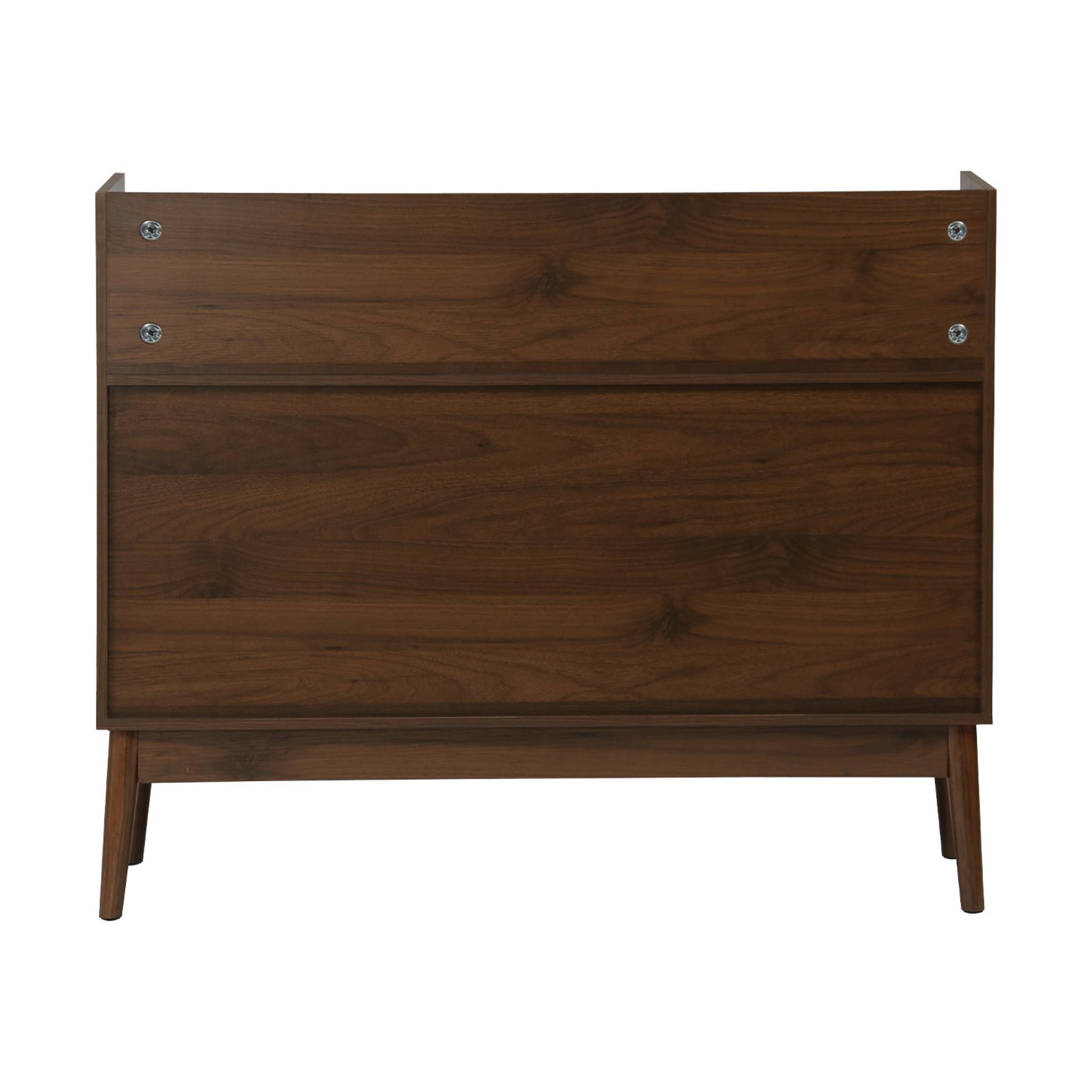 Meuble vinyle vintage effet bois. Népal. L 100 x l 48 x H 81.5cm