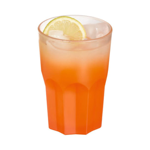 6 verres oranges 40 cl