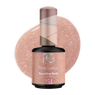 Vernis semi-permanent - 254 Sparkling Nude - 15 ml