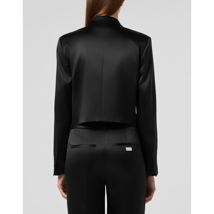 PHILIPP PLEIN Satin Bolero Flower