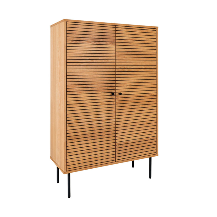 Tolga - buffet haut - chêne - 80x130 cm - Bois
