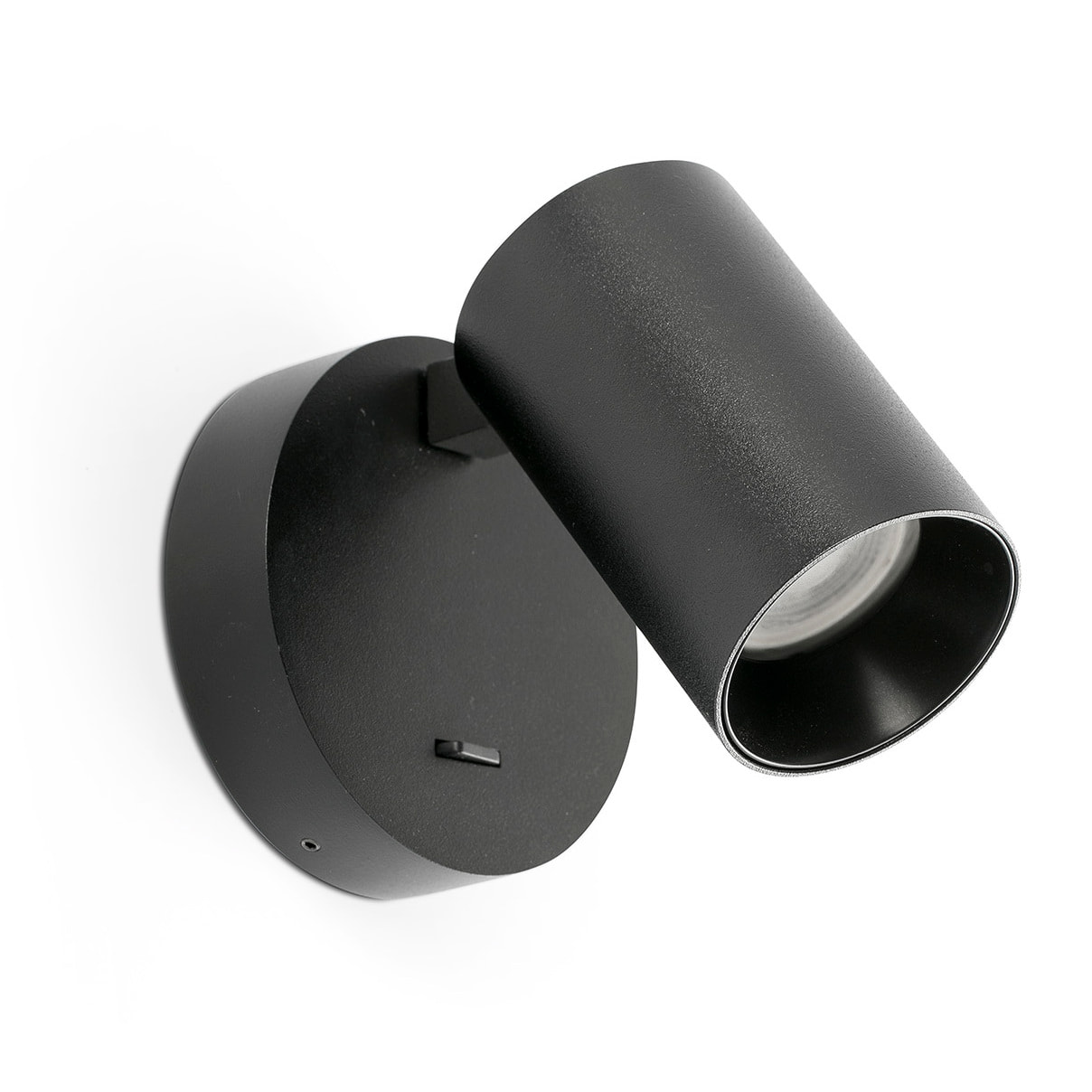 STAN Aplique negro con interruptor