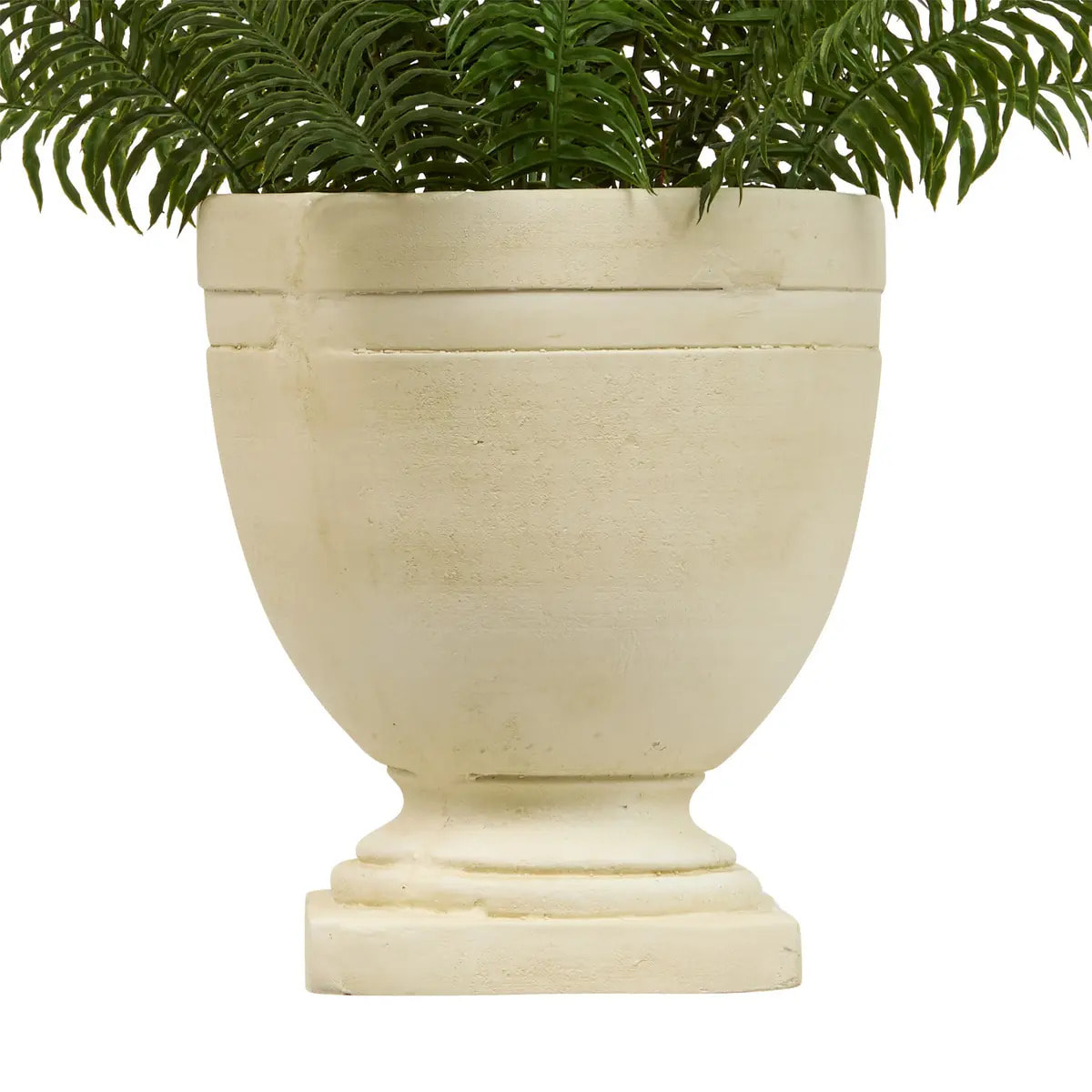 Plante artificielle Fougère Fleur de rose H80cm