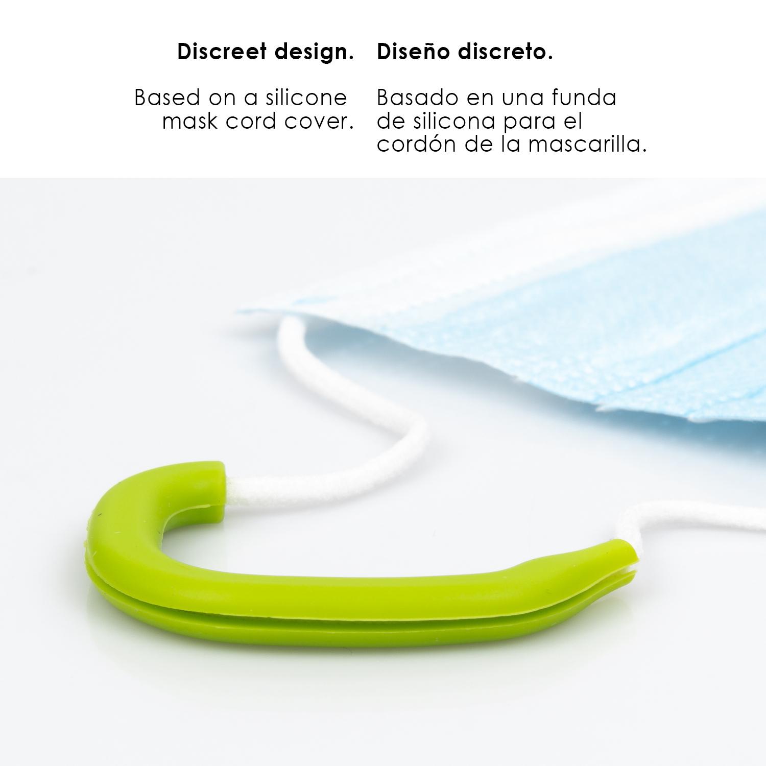 Protector de oreja para mascarillas, de silicona quirúrgica