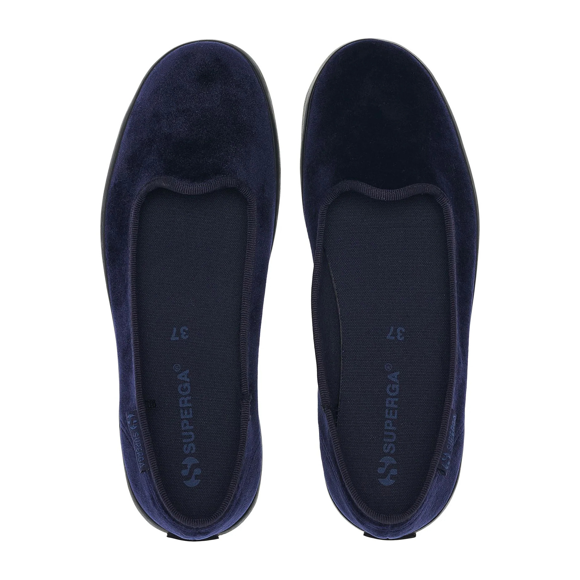 Superga - Ballerine Donna Nero - 2441 VELVET BALLERINA