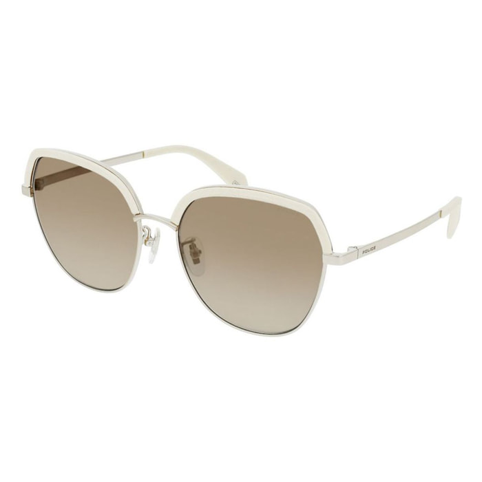 Police - lunettes de soleil - beige - Couleur des verres : marron - indice solaire : cat. 2