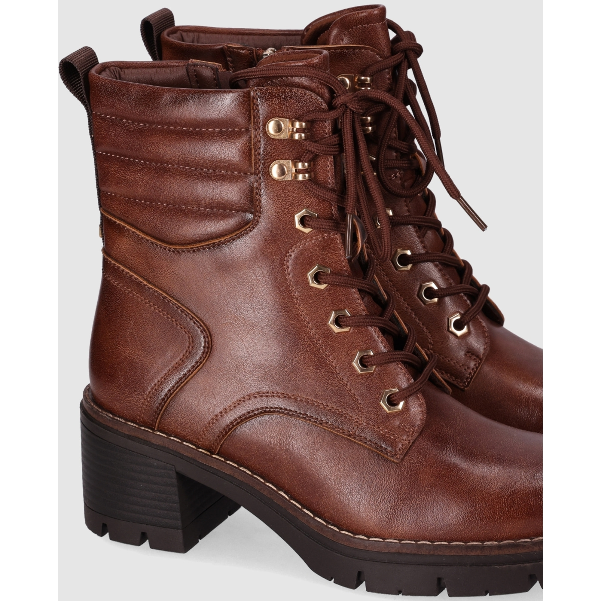 Botines - Marron - Tacón: 5 cm