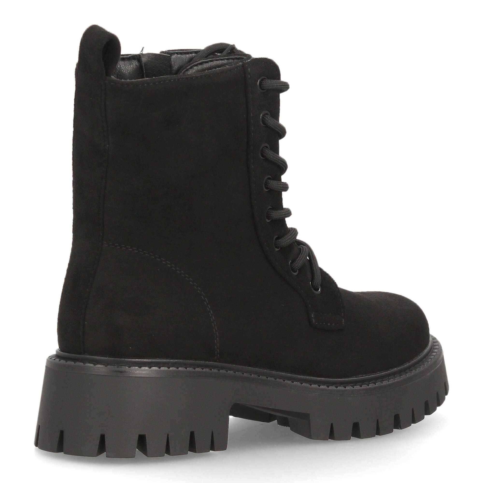 Botines militares con suela track para mujer