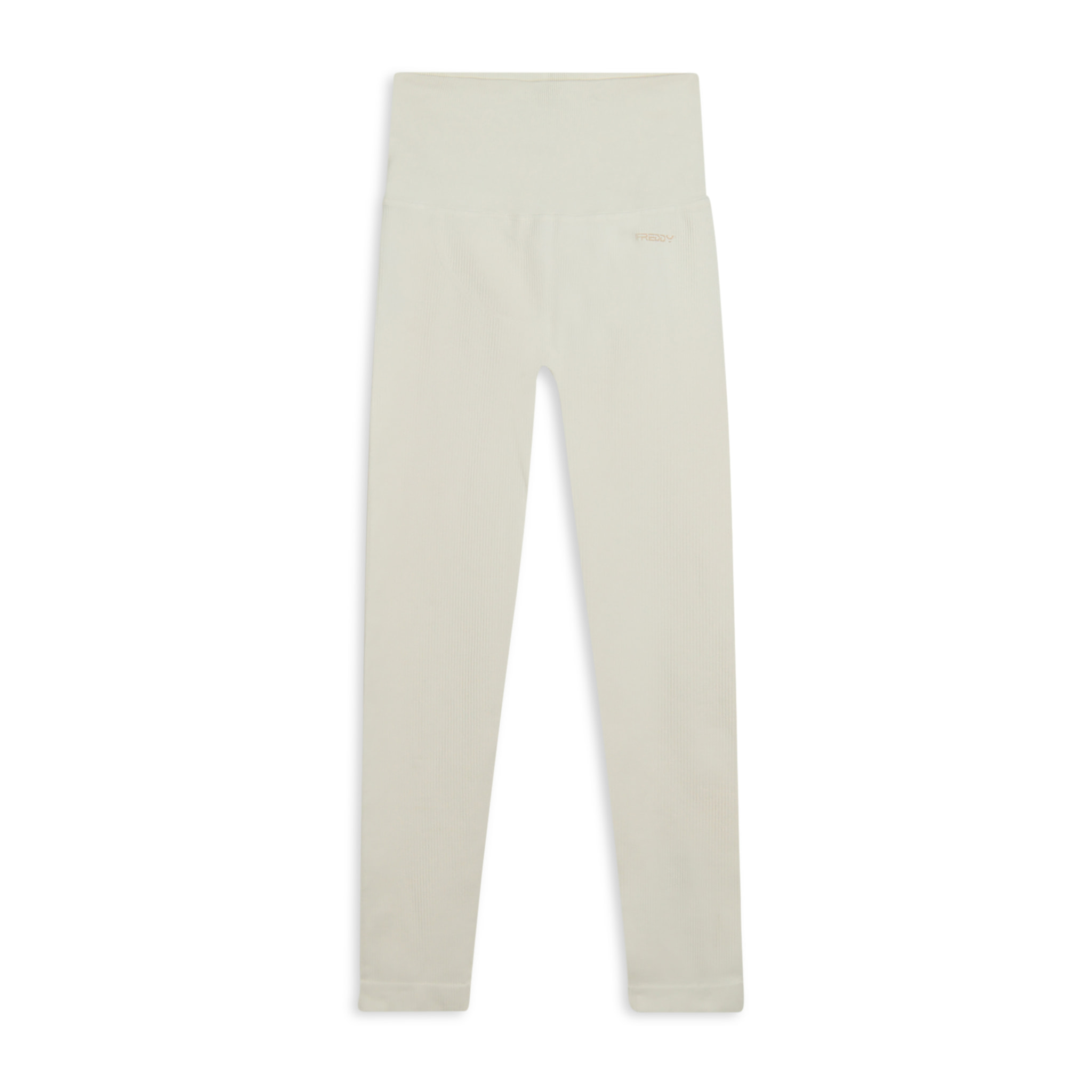 Leggings 7/8 a vita altissima in tessuto seamless a costine