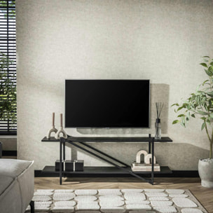 Banc tv moderne 2 niveaux 140 cm RALF