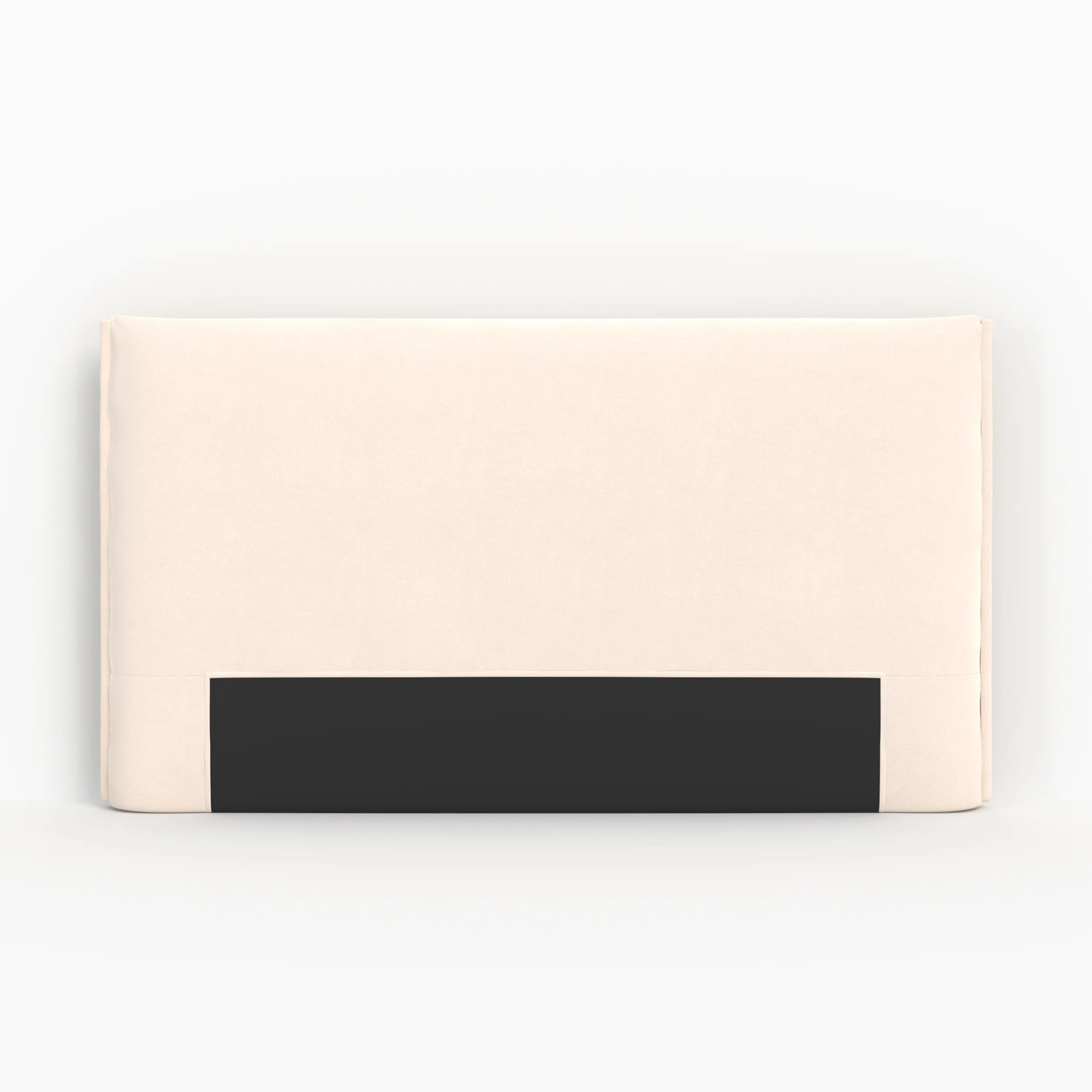 Tête de lit en tissu blanc déhoussable 160 cm - Safia