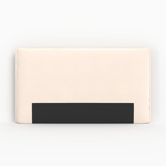 Tête de lit en tissu blanc déhoussable 160 cm - Safia