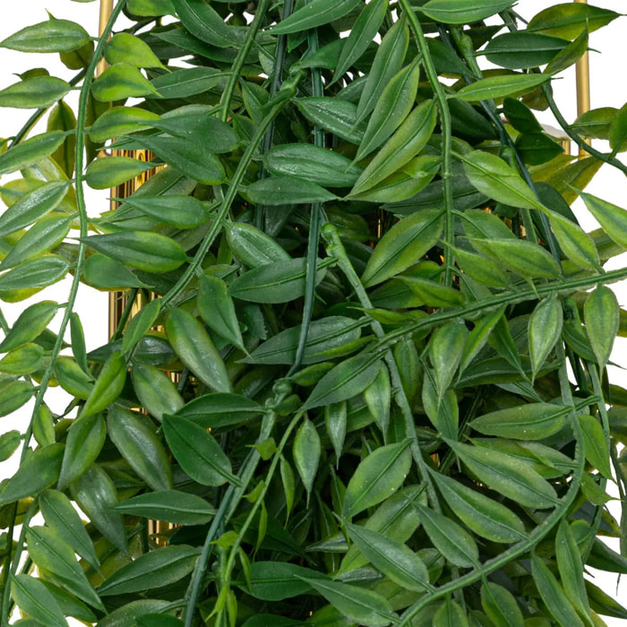Plante artificielle en pot "Le collectionneur" en métal H82cm doré