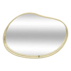 Set de 3 plateaux en métal L23,5/27/30cm doré