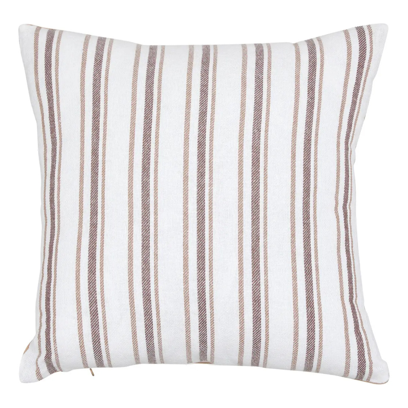 Coussin Groove 40x40cm rayé beige lin