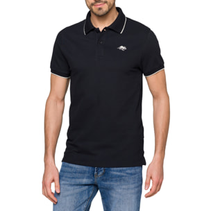 Polo Hot Buttered Mareeba con rayas Negro